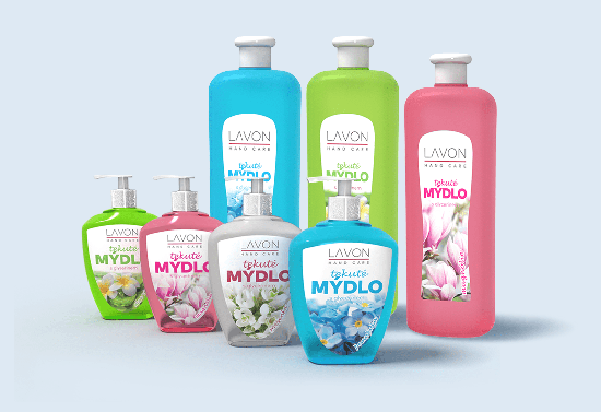 Packaging of liquid soaps